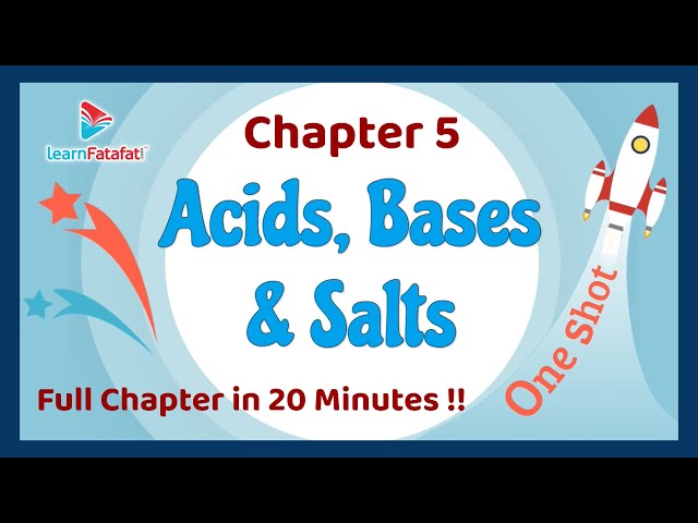 Class 7 Acid Base and Salts OneShot Full Chapter in 20 Minutes!! - LearnFatafat