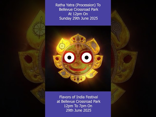 Sri Jagannatha Ratha Yatra Sunday June 29th @12 Noon