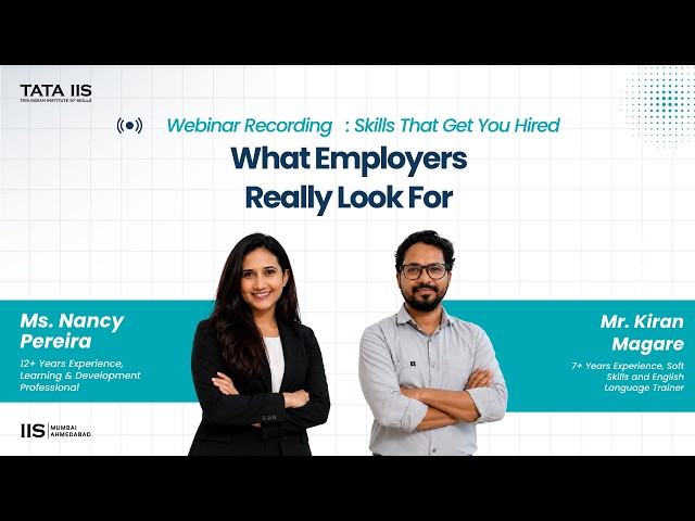 Master the soft skills that employers value the most. #webinar