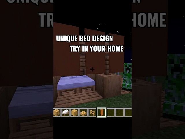 MINECRAFT BED DESIGN FOR EXPERTS #shorts #minecraft