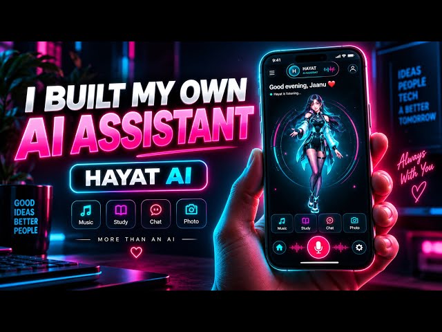 How I Built a Personal AI Assistant Like JARVIS for Android| HAYAT/#AIAssistant #AndroidAI #JarvisAI