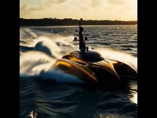 Trimaran speeding