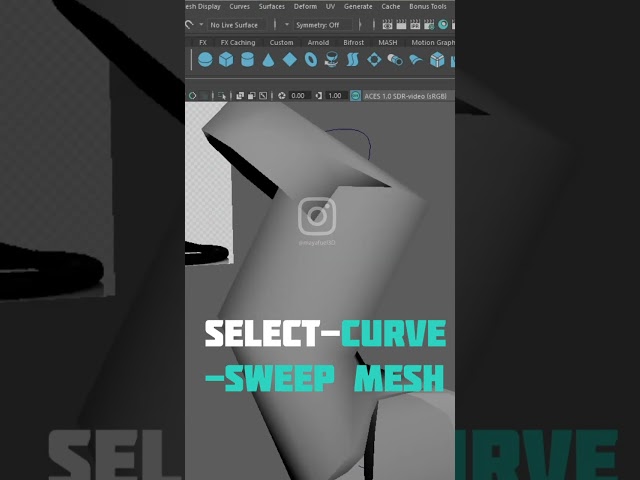Stop Modeling Cables Manually 🤯 | Maya Sweep Mesh Tool #Shorts