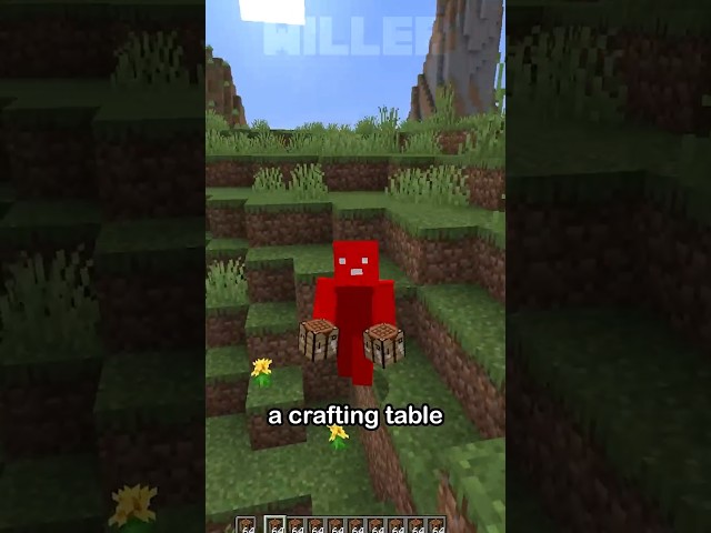 how to craft a crafting table tutorial #minecraft #willer #crafting #miningthecraftorsmthlikethat