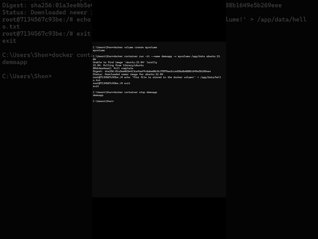 How Docker Volumes Preserve Data Live Terminal Walkthrough | #docker