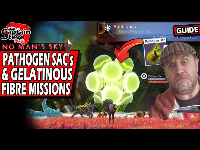 No Man's Sky Cosmos - How To Do Salvage Missions Pathogen Sac & Gelatinos Fibres - NMS Guide