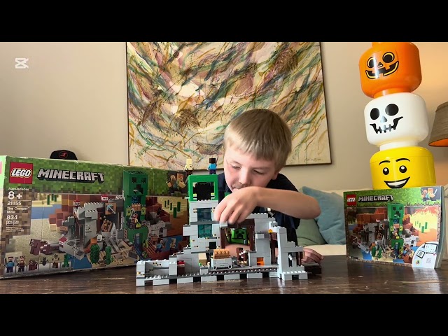 KIDS REVIEW: LEGO Minecraft The Creeper Mine Set 2018 Building Toy Set #21155  by Jack’s Videos!