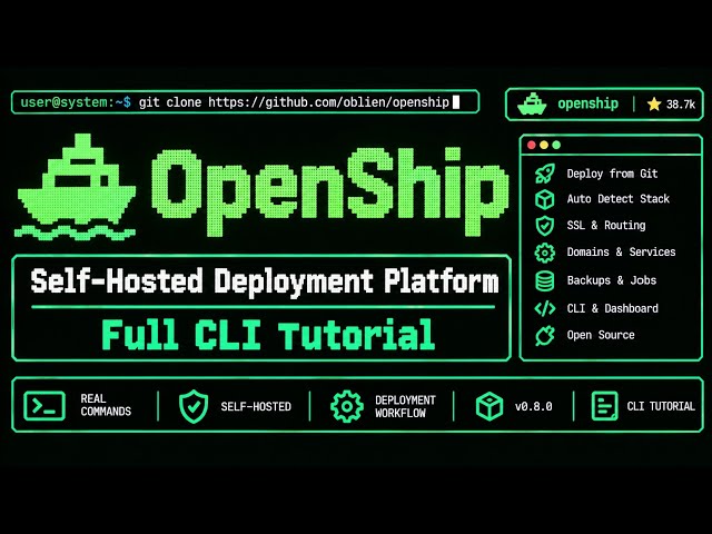 OpenShip: Self-Hosted Deployment Platform | Full CLI Tutorial