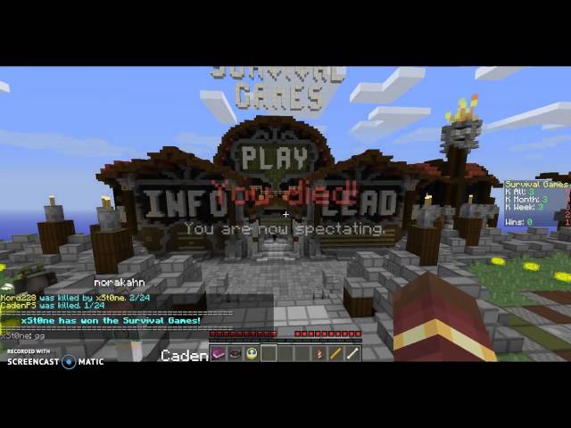 Suvival Games:jogando sozinho