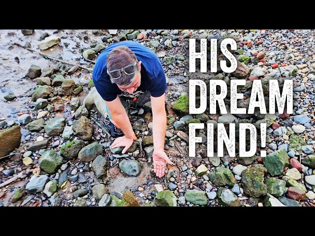 AMAZED he spotted this on the beach - Mudlarking!
