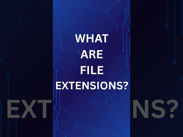 What Are File Extensions? | .html, .jpg, .pdf Explained #Shorts #webdevelopment #html #scacademy