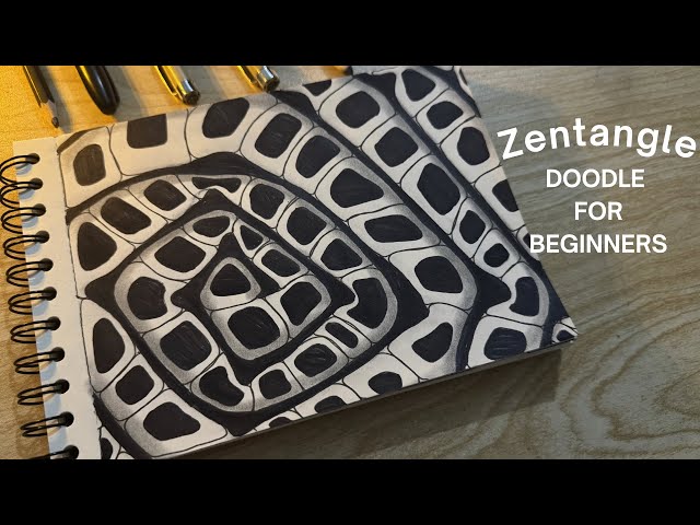 Zentangle inspired art to draw for beginners!
