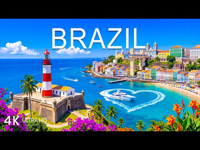 🔥 [4K] Brazil 🇧🇷 Travel in 4K | Rio de Janeiro, Copacabana & Stunning Atlantic Views