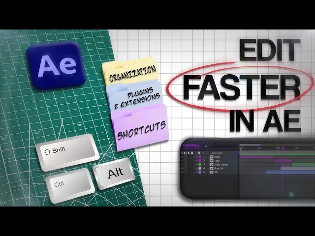 How To Edit FASTER in After Effects (Beginner Tutorial)