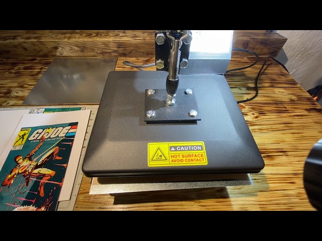 Pressing Comics with a Heat Press, GI Joe 21 Demonstration