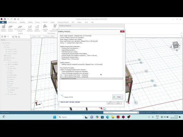 CAD EXAM SOLUTION PART 3: ANALYSIS, DESIGN AND REPORTS GENERATION IN PROTA-STRUCTURE 