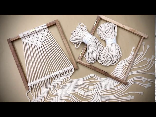 Easy to Making Macrame square knots with Frame