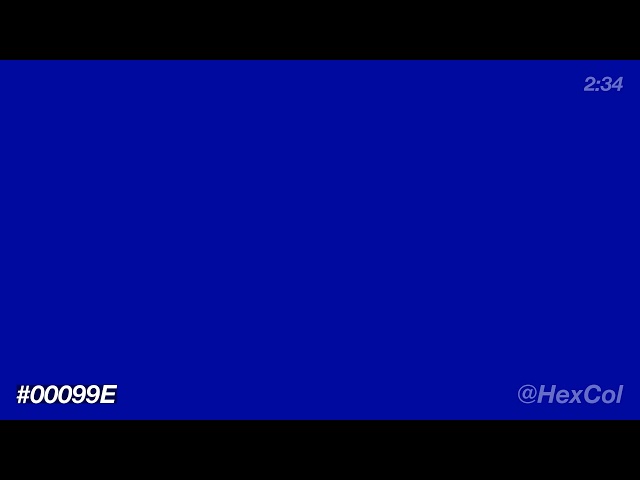 What does #00099E - Vivid Frosty Beige Prism look like? | Color Code Preview