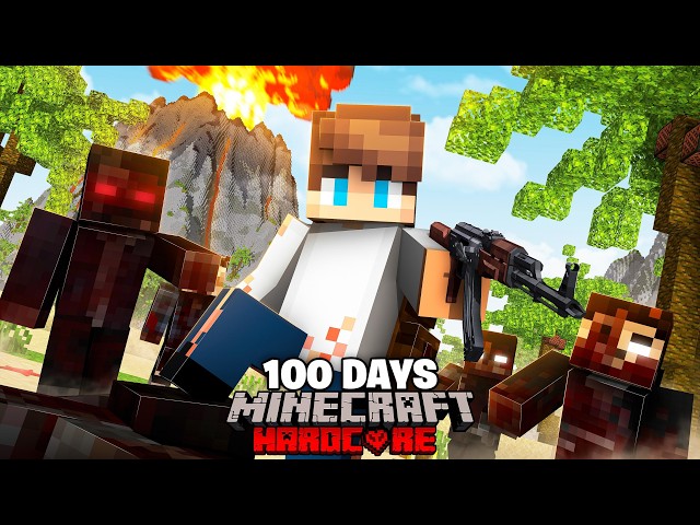 100 Days, But I'm TRAPPED on a ZOMBIE ISLAND in Minecraft Hardcore!