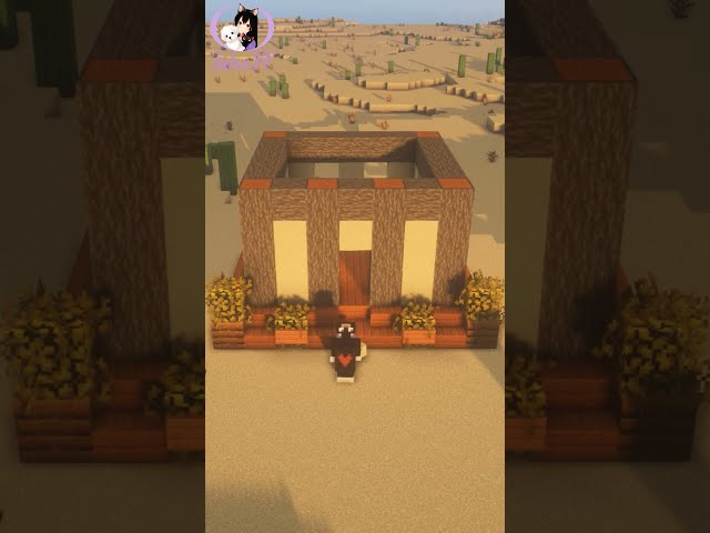 Minecraft How To Build A Small Japanese House #Shorts #Timelapse