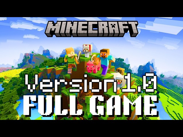 Minecraft 1.0 Full Game Walkthrough - Java Edition (No Commentary)