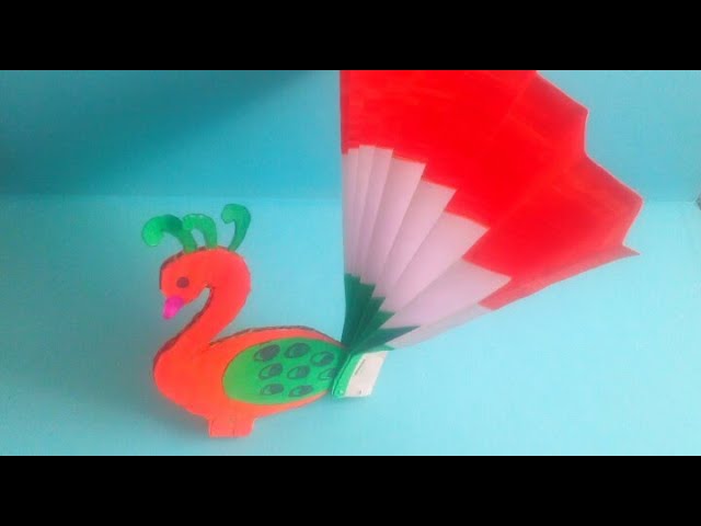 Independence Day Craft | How to make peacock with paper | DIY