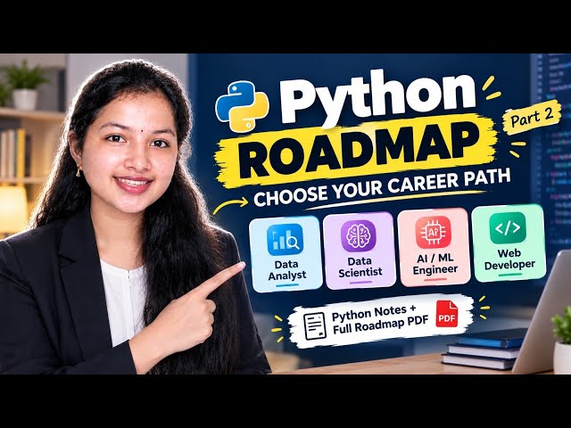 Python Roadmap 2026 (Part 2): Data Analyst vs AI/ML vs Web Development 🎯