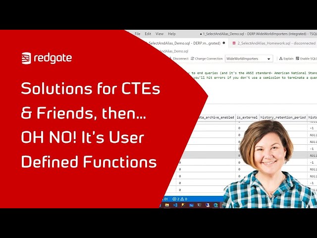 TSQL For Beginners: Solutions for CTEs & Friends, Plus Scalar UDFs (Week 4)