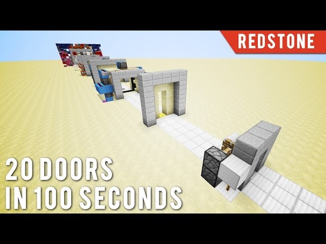 Minecraft: 20 Doors In 100 Seconds