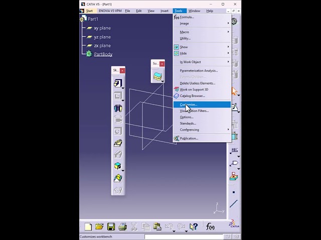 CATIA V5 Toolbar Missing? Restore in 20 Seconds! #shorts