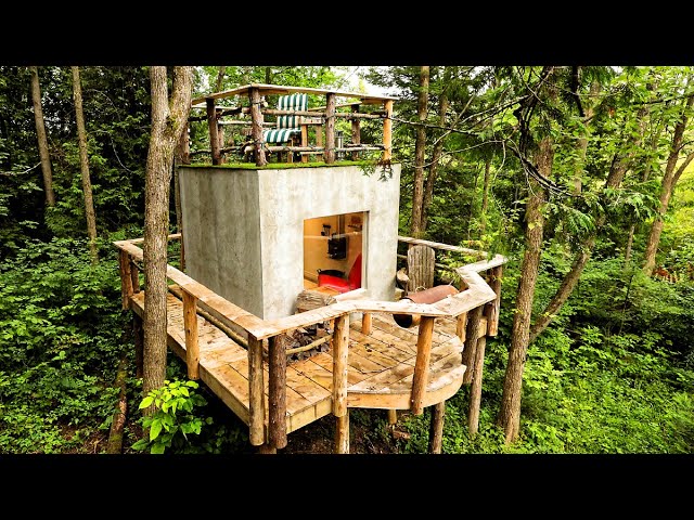 Building MICRO HOUSE 64 sq ft. on Stilts (COMPLETE BUILD)
