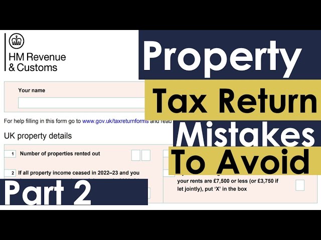 Self-Assessment Rental Income Mistakes To Avoid Part 2