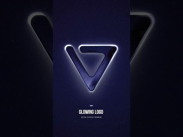 Glowing Logo Animation ✨ | After Effects