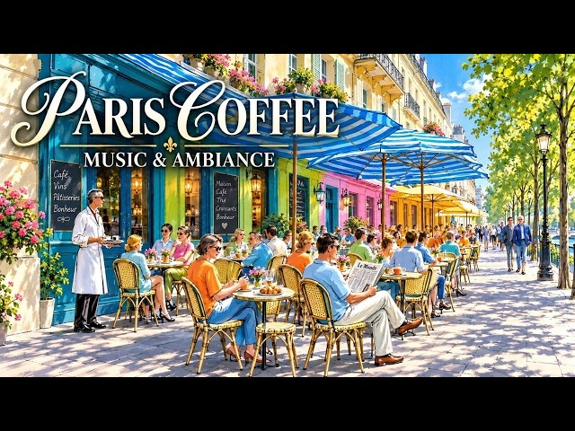 Paris Cafe Ambience & French Cafe Music - Relaxing Coffee Shop Jazz For Work And Deep Focus