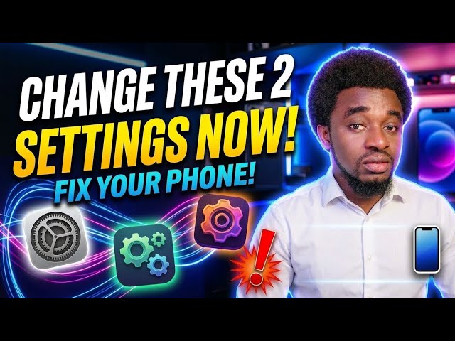 CHANGE THESE TWO SETTINGS NOW. 
