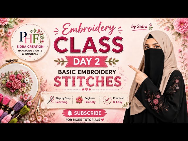 🪡 Embroidery के 8 ज़रूरी मटेरियल | Beginner Friendly ✨#EmbroideryMaterials
