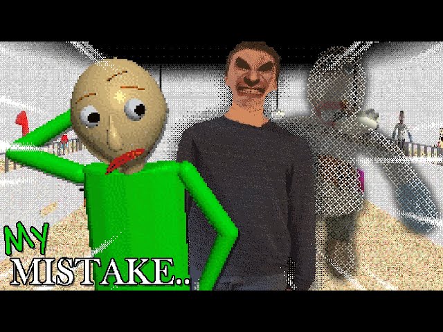 BALDI'S MISTAKE, AND YOU PLAY AS HIM!! | Baldi's Basics MOD