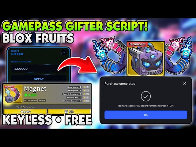 [UPDATED🧲] GamePass Gifter Script Blox Fruits Script! 🔥 | NO KEY • UNDETECTED • OVERPOWERED