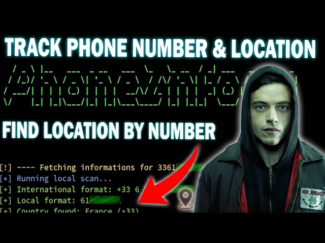 How to Find the Location of a Phone Number with Kali Linux in Seconds - Ethical Hacking Tutorial