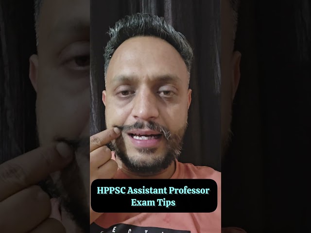 Exam Tips Hppsc Assistant Professor