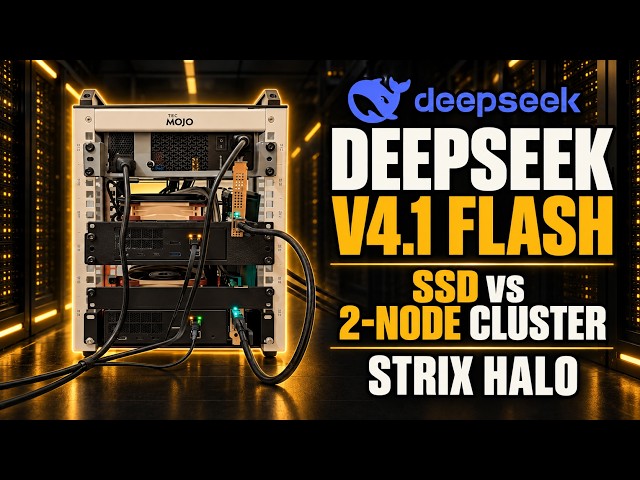 DeepSeek V4.1 Flash on Strix Halo: Single-Node SSD vs Two-Node Cluster (DwarfStar)