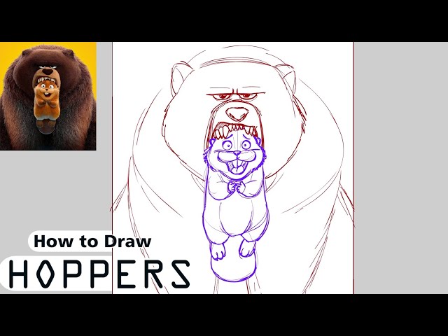 How To Draw Hoppers / Draw Hoppers Cartoon