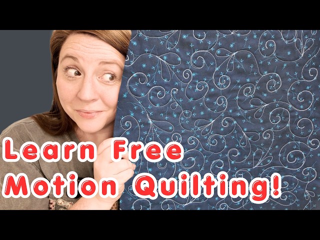 Watch This If You Want To Learn How To FMQ! Week 6: HST StarBurst Quilt Along!