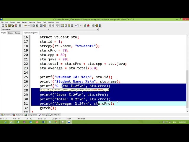 58. C Programming For Beginner - Structure Part 1 | Khmer Computer Knowledge