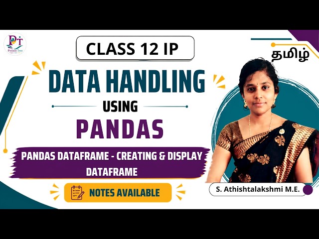 #8 | Creating Display DataFrame | Pandas DataFrame | Data Manipulation Using Pandas | Class 12 IP
