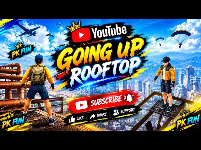 GOING UP ROOFTOP🔥 | Impossible Rooftop Challenge | PK FUN