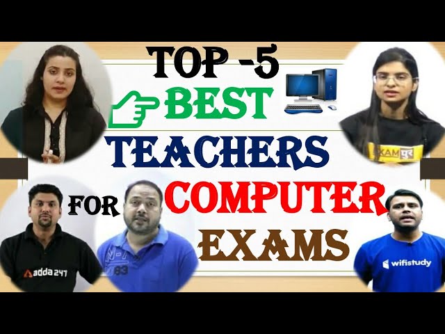 Top 5 online educator for Computer Awareness । Best teachers for Computer । Computer Course