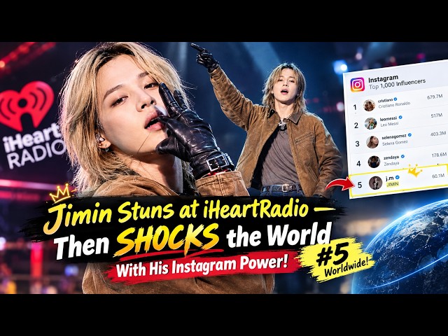 Jimin Stuns at iHeartRadio — Then SHOCKS the World With His Instagram Power! #5 Worldwide!
