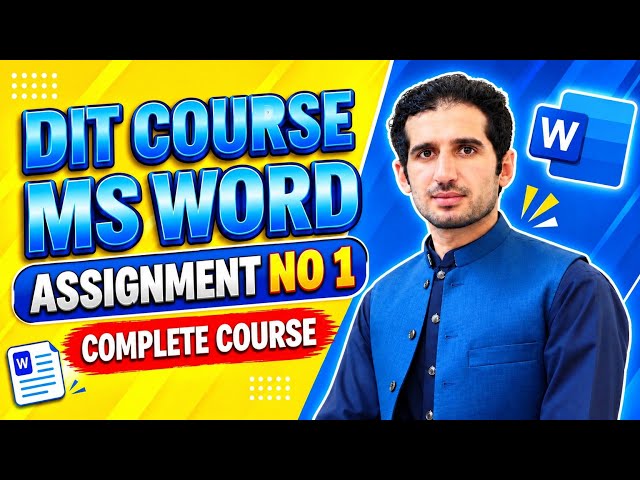 MS Word Assignment No 1 | Font Group Complete Tutorial | DIT Course in Urdu