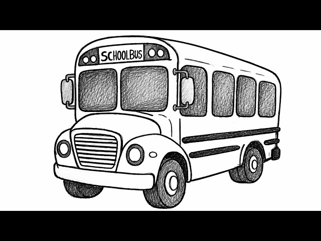 How to Draw a Bus 🚌 | طريقة رسم حافلة | Sida Loo Sawiro Bas